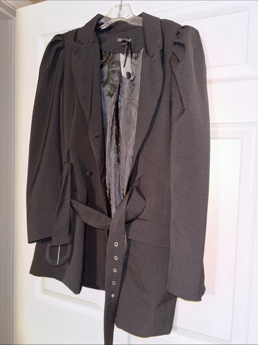 Black Women's Belted Blazer Dress / Jacket